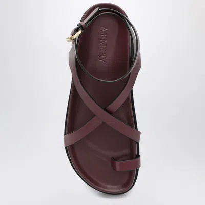 A.emery A. Emery Elbert Sandals Mulberry Lizard In Purple