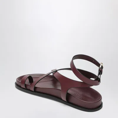 A.emery A. Emery Elbert Sandals Mulberry Lizard In Purple