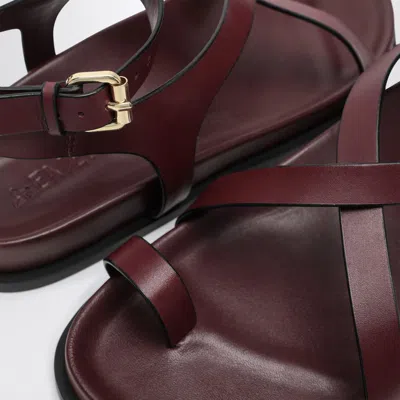 A.emery A. Emery Elbert Sandals Mulberry Lizard In Purple