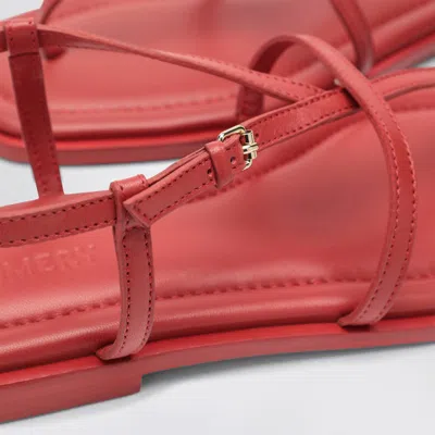 Shop A.emery The Remly Sandals Cherry-coloured In Leather