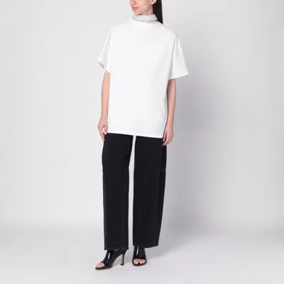 Maison Margiela White Reversed Shirt T-shirt In White