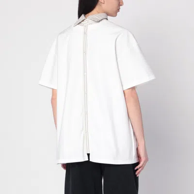 Maison Margiela White Reversed Shirt T-shirt In White