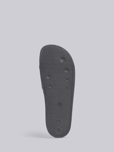 Thom Browne Molded Pool Slides In Black