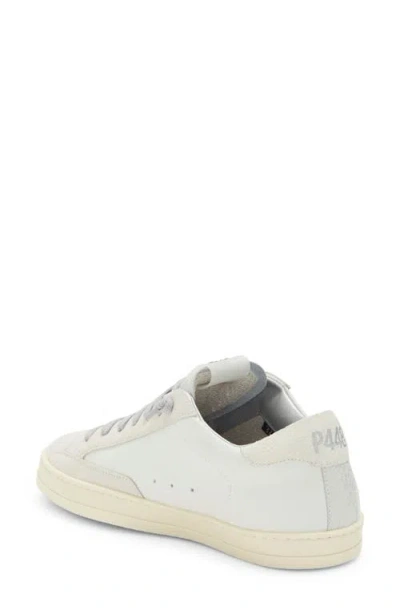 P448 John Perforated Leather Sneakers In White