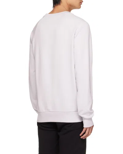 Balmain Cotton Printed  Logo Sweatshirt In White