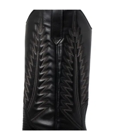 Paris Texas Black Calf Leather Boots