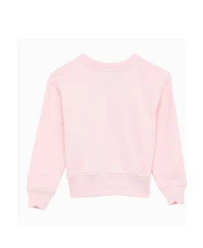 Acne Studios Logo-patch Cotton Sweatshirt In Pink