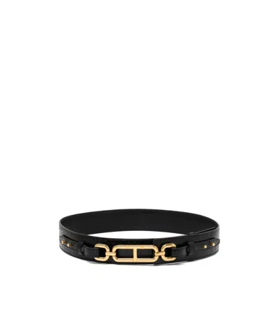 Tom Ford Embossed Belt In Black