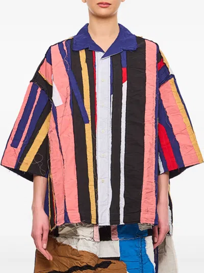 贴花设计棉衬衫