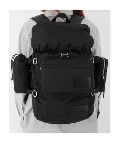 Jil Sander Logo-patch Backpack In Black