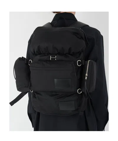Jil Sander Logo-patch Backpack In Black