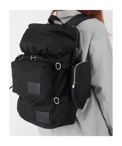 Jil Sander Logo-patch Backpack In Black