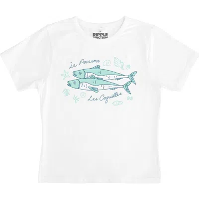 Ripple Junction Fish & Shells Graphic Baby Tee