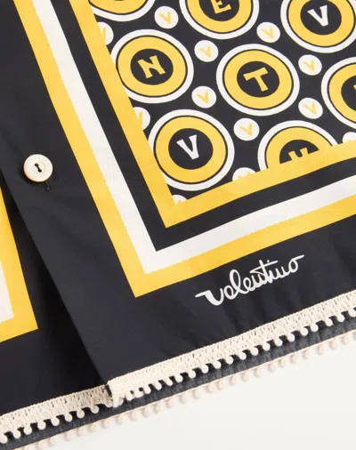 Valentino Bowling Shirt With Bulles Royales Print In Multi