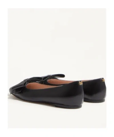 Valentino Bowow Ballerina Flats In Black