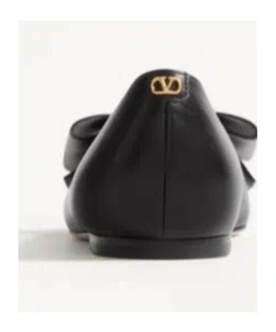 Valentino Bowow Ballerina Flats In Black