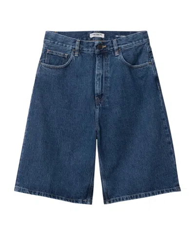 Carhartt Brandon Loose Fit Cotton Shorts In Stone Washed