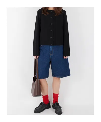 Carhartt Brandon Loose Fit Cotton Shorts In Stone Washed