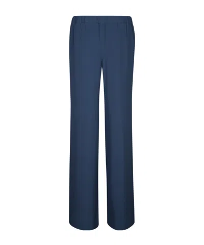Incotex Blue Crepe Elastic Pants
