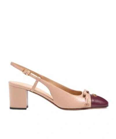 Valentino Garavani Valet Du Roi Tasseled Bow-embellished Two-tone Leather Pumps In Neutral