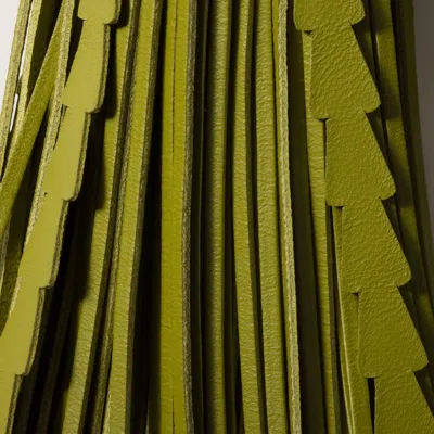 Miu Miu Tassel Keychain In Green