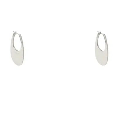 Coperni Large Silver Swipe Earrings