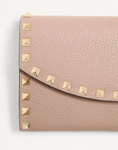 Valentino Garavani Chain Wallet Featuring Studded Design In Pink