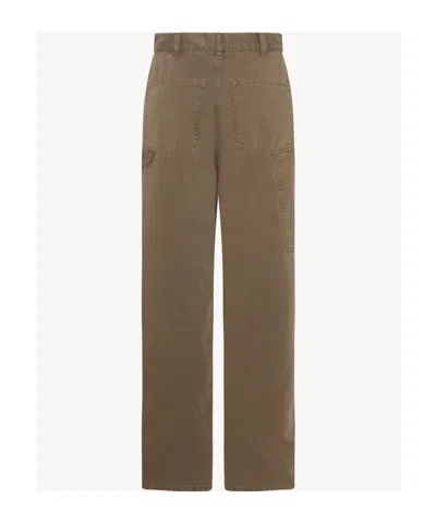 The Row Sharka Cotton Trousers In Brown