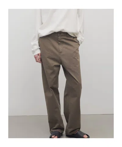 The Row Sharka Cotton Trousers In Brown