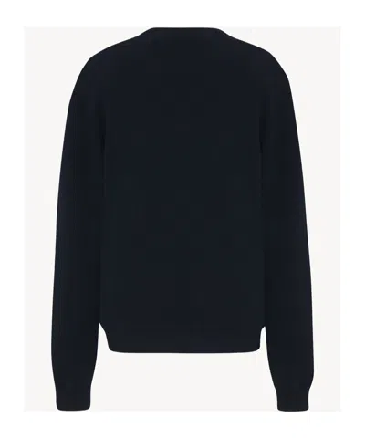 The Row Maglione Leilani Oversize In Cashmere Blu Notte Donna