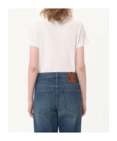 Valentino White Cotton T-shirt In White