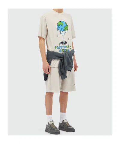 Msgm Short-sleeved T-shirt In Neutral