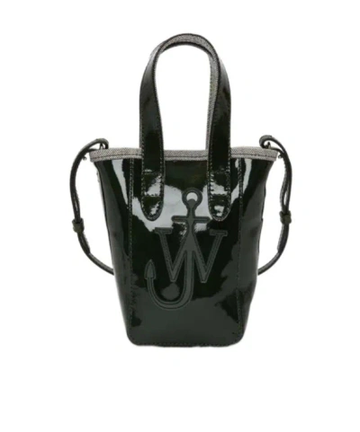Jw Anderson J. W. Anderson Belt Anchor Logo Mini Tote Bag In Black