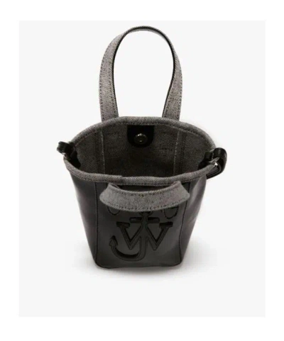 Jw Anderson J. W. Anderson Belt Anchor Logo Mini Tote Bag In Black