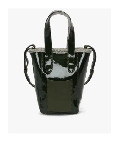 Jw Anderson J. W. Anderson Belt Anchor Logo Mini Tote Bag In Black