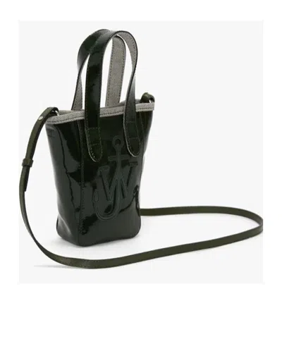 Jw Anderson J. W. Anderson Belt Anchor Logo Mini Tote Bag In Black