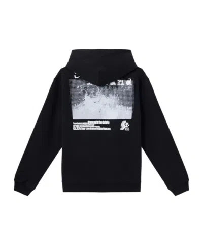 Stone Island Oversized Fit Hooded Sweatshirt With 'grid Print Two' Motif