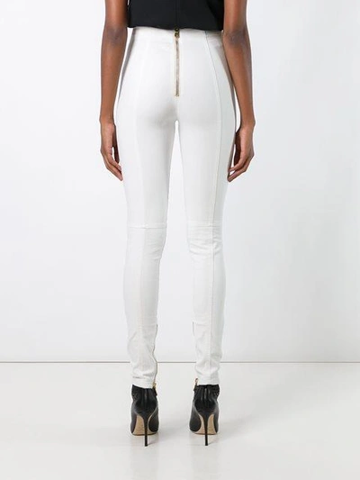 Shop Balmain Front Button Trousers