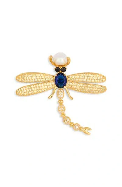 Eye Candy Los Angeles Cassandra Cubic Zirconia Damselfly Brooch