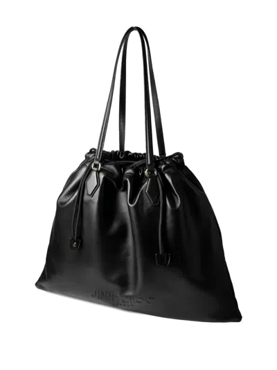 Jimmy Choo Borsa Shopping In Nappa Nera  Donna