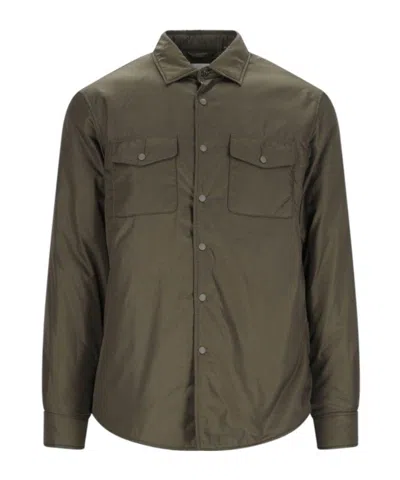 Aspesi Jacket With Chest Pockets And Long Sleeves In Green