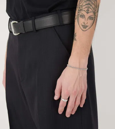 Tom Wood Rounded Curb Bracelet Thin Silver