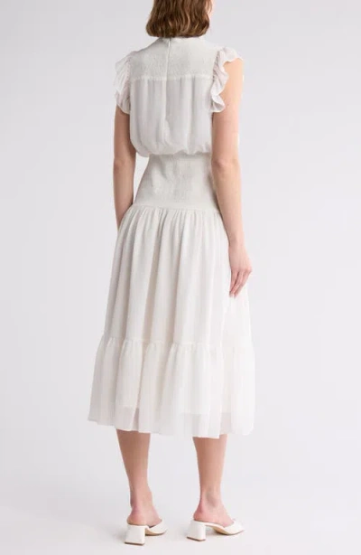 Area Stars Smocked Flutter Sleeve Dress