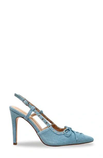 Chase & Chloe Chase And Chloe Amalia Stud Slingback Pointed Toe Pump
