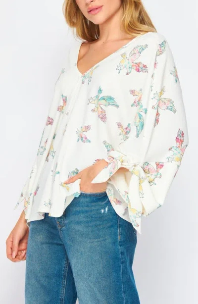 Bluegrey Rainbow Eagle Tie Top In White