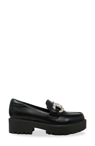Chase & Chloe Chase And Chloe Rhinestone Bit Platform Loafer