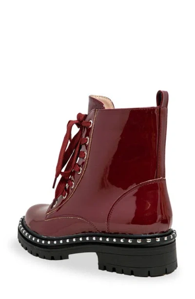 Chase & Chloe Chase And Chloe Mira Studded Lug Combat Boot