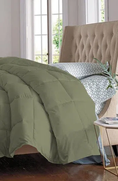 Luxury Home Solid Sage Microfiber Comforter
