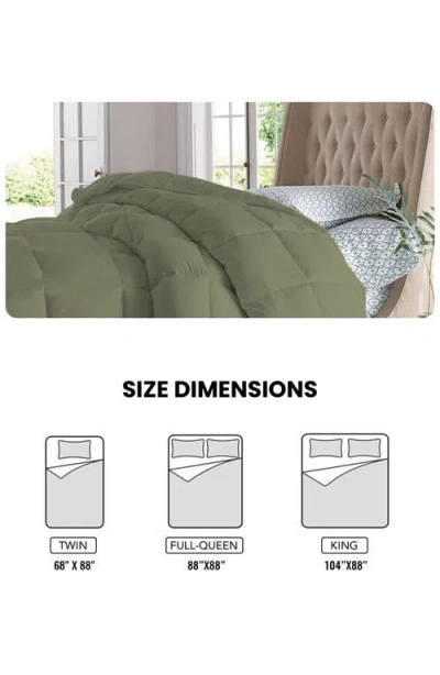 Luxury Home Solid Sage Microfiber Comforter