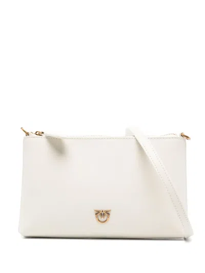Pinko Mini Horizontal Pochette With Adjustable Shoulder Strap In Yellow